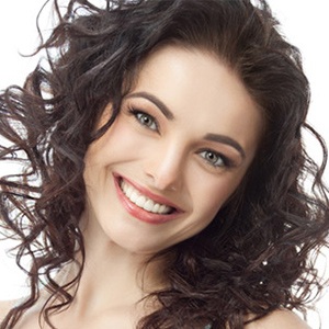 woman with perfect smile
